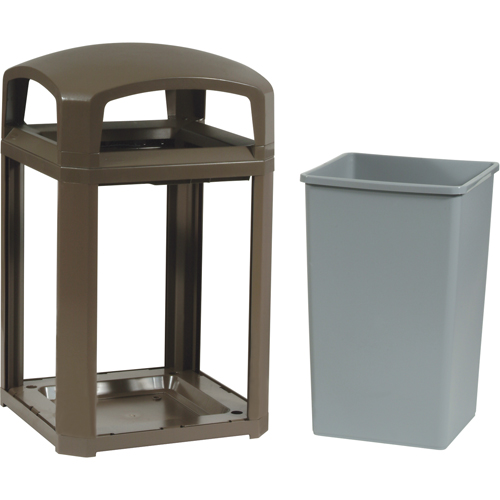 Cadre pour contenant Landmark Series Classique a/enveloppe rigide, Acier galvanis&eacute;, 35 gal. US St. Lawrence Industrial & Safety Supply