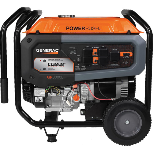 G&eacute;n&eacute;ratrice portable avec technologie COsense, 10000 W de surtension, 8000 W nominale, 120 V/240 V, R&eacute;servoir de 7,9 gal. St. Lawrence Industrial & Safety Supply