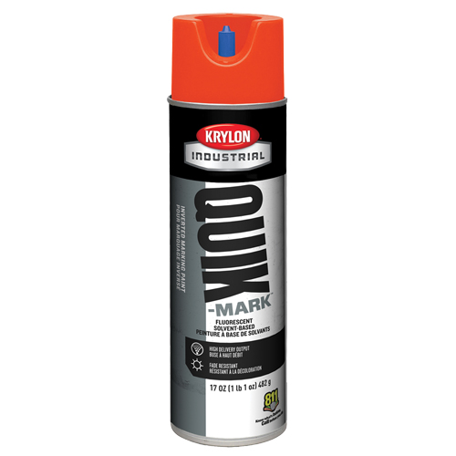 Peinture de marquage industrielle invers&eacute;e &agrave; base de solvant Quik-Mark, 17 oz, Canette a&eacute;rosol St. Lawrence Industrial & Safety Supply