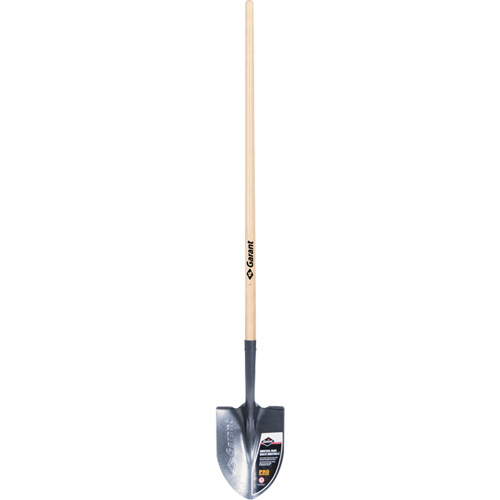 Pelle ronde Pro, Lame Acier durci, Bois, Manche Droit St. Lawrence Industrial & Safety Supply