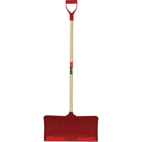 Red Snow Pusher, Polypropylene Blade, D-Grip Handle, 20-3/4" W St. Lawrence Industrial & Safety Supply