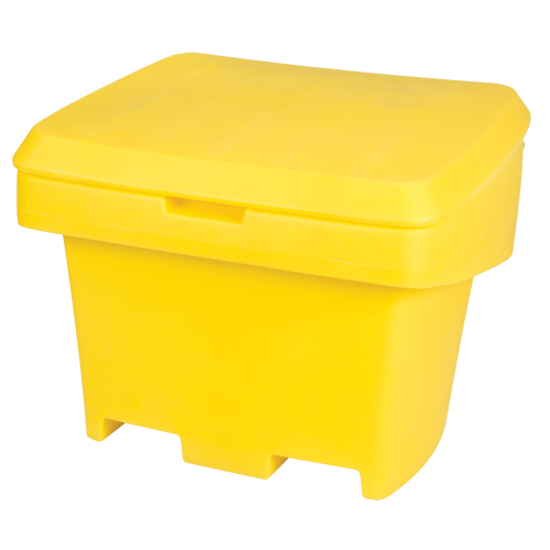 Contenant de rangement robuste pour l'ext&eacute;rieure pour sel et sable, 30" x 24" x 24", 5,5 pi³, Jaune St. Lawrence Industrial & Safety Supply