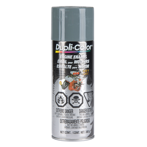 Peinture &agrave; &eacute;mail avec c&eacute;ramique pour moteur, Nouveau Gris Ford, Brillant, 12 oz, Canette a&eacute;rosol St. Lawrence Industrial & Safety Supply