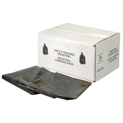 Sacs &agrave; d&eacute;chets robustes, 2T-Fort, 30" la x 38" lo, 2,2 mils, Noir St. Lawrence Industrial & Safety Supply