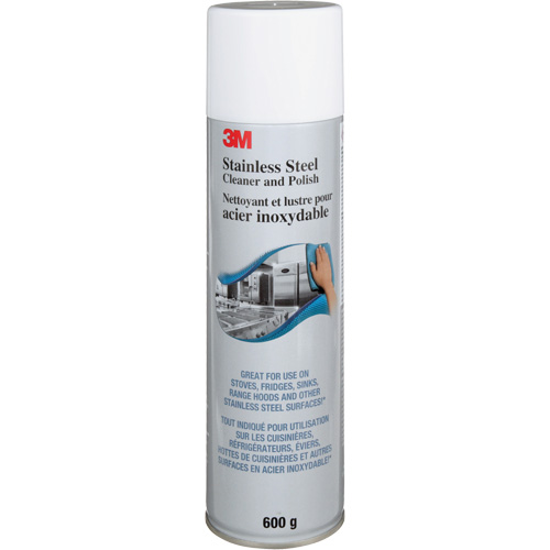 Nettoyant et produit &agrave; polir pour l'acier inoxydable, 21,5 oz., Canette a&eacute;rosol St. Lawrence Industrial & Safety Supply
