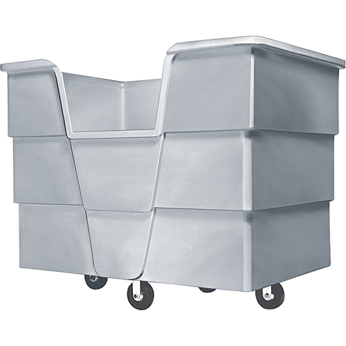 Jumbo Starcart Box Truck, Polyethylene, 65" L x 45" W x 54" H, 60 cu. ft. Volume, 1500 lbs. Capacity St. Lawrence Industrial & Safety Supply