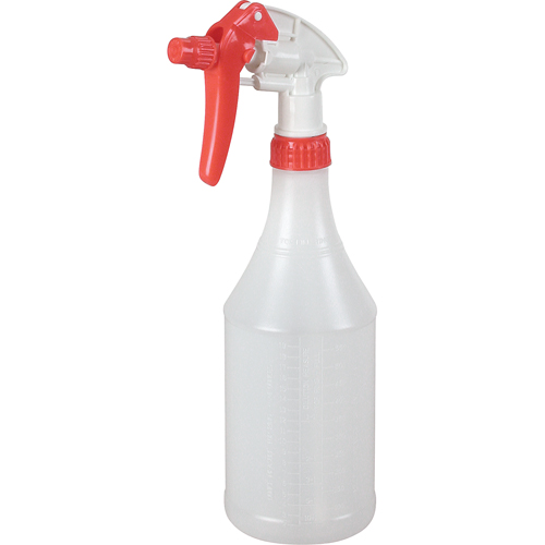 Round Spray Bottle with Trigger Sprayer, 24 oz. St. Lawrence Industrial & Safety Supply
