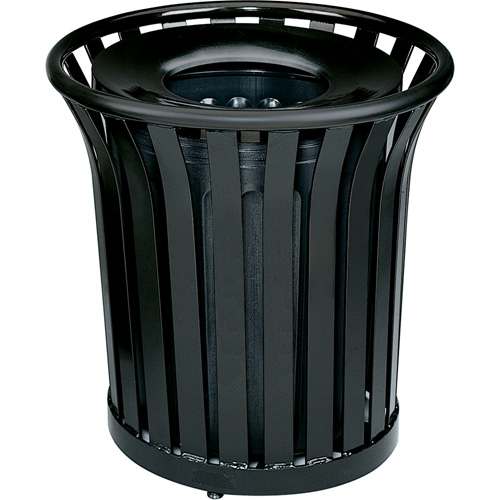 Contenant pour d&eacute;chets sans couvercle Americana Series, Acier, 36 gal. US St. Lawrence Industrial & Safety Supply