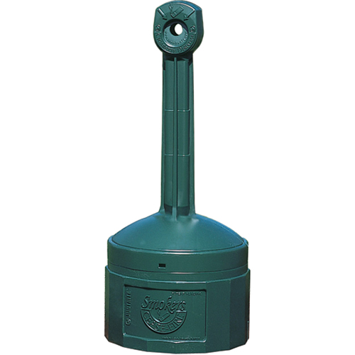 Smokers Cease-Fire&reg; Cigarette Butt Receptacle, Free-Standing, Plastic, 1 US gal. Capacity, 30" Height St. Lawrence Industrial & Safety Supply