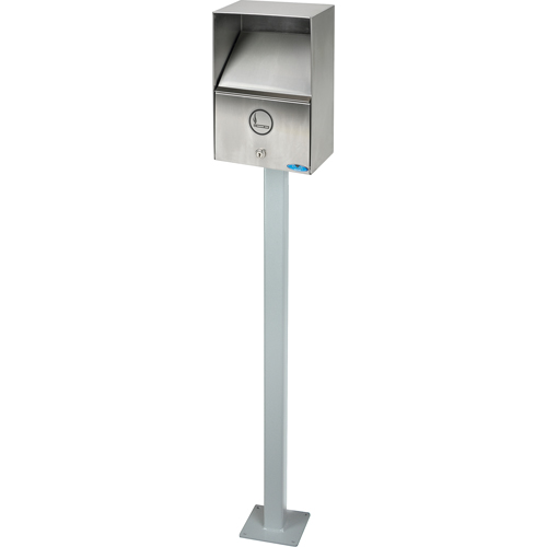 Cendriers, Montage mural, Acier inoxydable, Capacit&eacute; 3,3 litres, Hauteur 13-1/2" St. Lawrence Industrial & Safety Supply