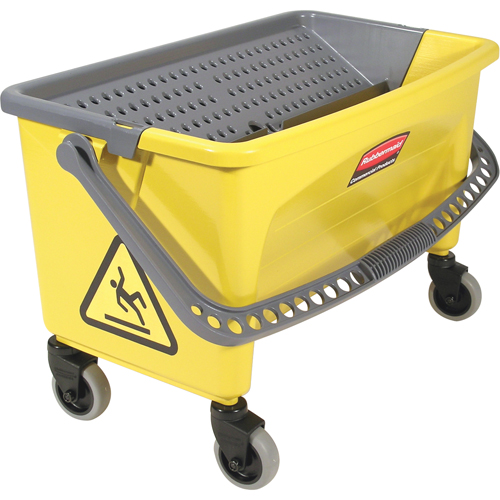 Microfibre Press Wring Buckets, Down Press, 10.75 US Gal. (43 Quart), Yellow St. Lawrence Industrial & Safety Supply