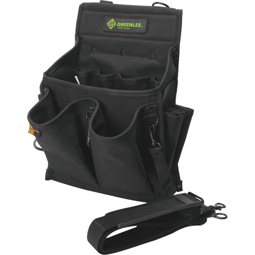 Sac &agrave; outils, Nylon, 20 pochettes, Noir St. Lawrence Industrial & Safety Supply