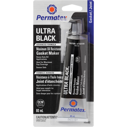 Ultra Black&reg; Gasket Maker, Tube, Black St. Lawrence Industrial & Safety Supply