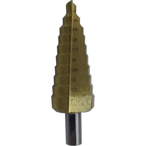 Foret &eacute;tag&eacute; M35 de premi&egrave;re qualit&eacute; JET-KUT Super, 3/16" - 1/2", Incr&eacute;ments de 1/16", Acier rapide St. Lawrence Industrial & Safety Supply