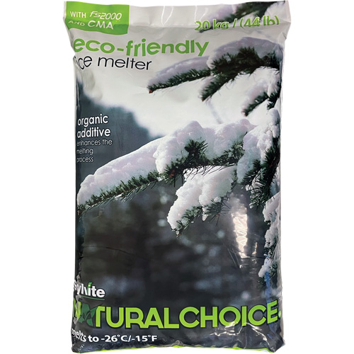 Natural Choice Ice Melters, Bag, 44 lbs.(20 kg), -26°C (-14.8°F) Melting Point St. Lawrence Industrial & Safety Supply