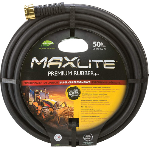 Boyaux pour usage commercial, Caoutchouc, 5/8" dia x 50' St. Lawrence Industrial & Safety Supply