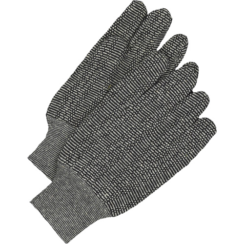Gants en jersey classiques, Taille unique, Poivre et sel, Non doubl&eacute;, Poignet en tricot St. Lawrence Industrial & Safety Supply