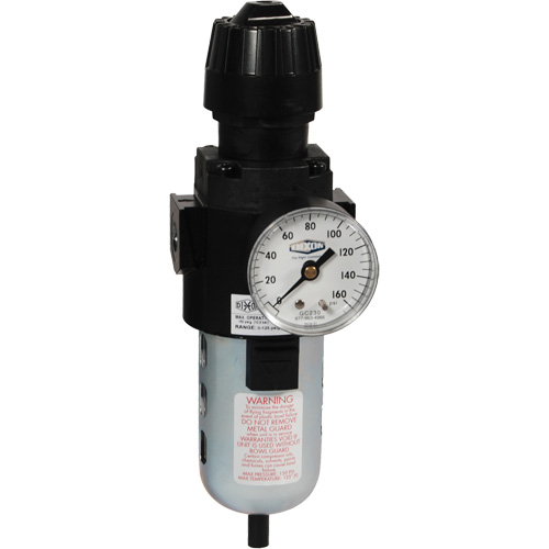 Filtre et r&eacute;gulateur compact Wilkerson, 1/2" NPT, PSI max. de 150 psi, Standard St. Lawrence Industrial & Safety Supply