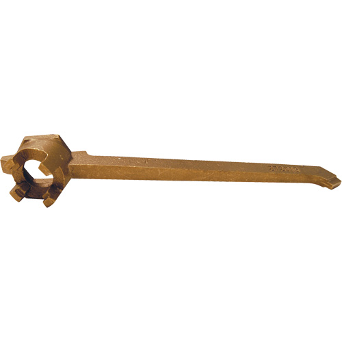 Drum Plug Wrench, 12" Handle, Bronze St. Lawrence Industrial & Safety Supply