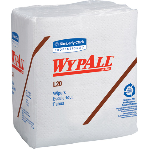 WypAll&reg; L20 Single-Use Towels, All-Purpose, 12-1/2" L x 12" W St. Lawrence Industrial & Safety Supply