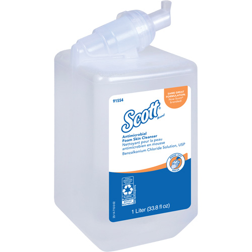 Scott&reg; Control Antimicrobial Skin Cleanser, Foam, 1 L, Unscented St. Lawrence Industrial & Safety Supply