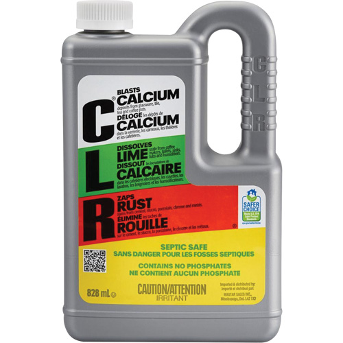 D&eacute;capant pour calcium, chaux et rouille CLR, 828 ml, Bouteille St. Lawrence Industrial & Safety Supply
