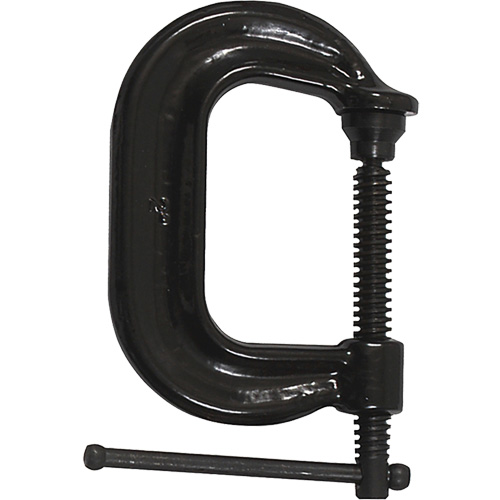 Regular-Duty Deep Throat C-Clamp, 2" (51 mm) Capacity, 2-1/8" (54 mm) Throat Depth St. Lawrence Industrial & Safety Supply