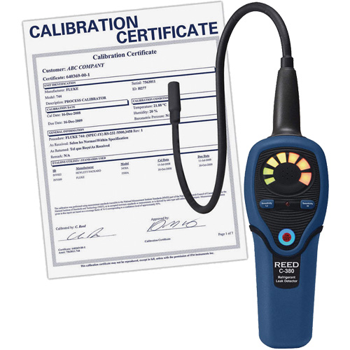 Refrigerant Leak Detector with Calibration Certificate St. Lawrence Industrial & Safety Supply