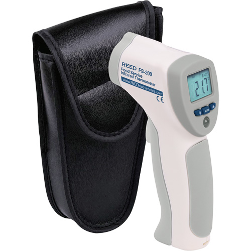 Food Service Infrared Thermometer, -4°- 392° F ( -20° - 200° C )/-58°- 4° F ( -50° - -20° C ), 8:1, Fixed Emmissivity St. Lawrence Industrial & Safety Supply