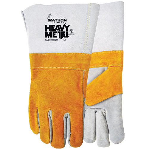 Gants ignifug&eacute;s Cow Town, Cuir de vache refendu, Taille Grand St. Lawrence Industrial & Safety Supply