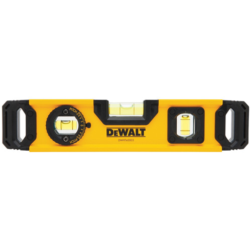 Niveau torpille, 9" lo, Aluminium, 3 fioles, Magn&eacute;tique St. Lawrence Industrial & Safety Supply