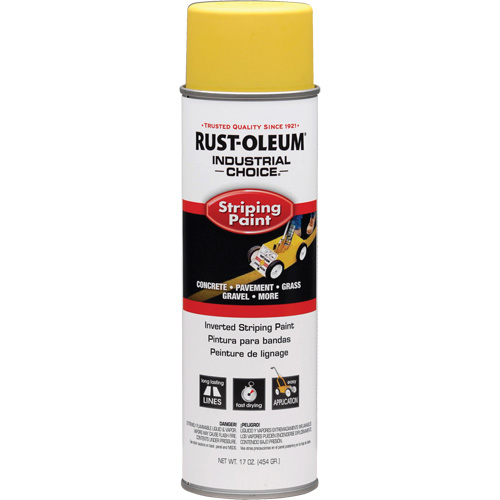 Peinture de traçage en a&eacute;rosol syst&egrave;me S1600 Industrial Choice applicable en position invers&eacute;e, Jaune, 18 oz, Canette a&eacute;rosol St. Lawrence Industrial & Safety Supply