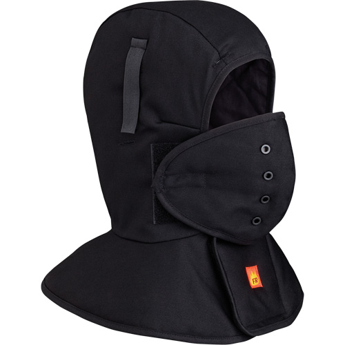 565A Doublure matelass&eacute;e FR &agrave; long col pour casque, Noir, Coton St. Lawrence Industrial & Safety Supply