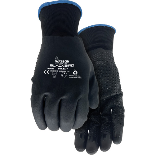 Gants enduits Stealth Blackbird, T-Grand, R&ecirc;vetement Nitrile micromousse, Calibre 15, Enveloppe en Polyester St. Lawrence Industrial & Safety Supply