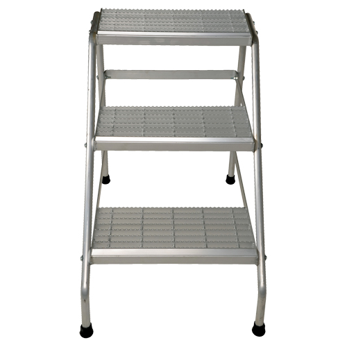 Escabeau en aluminium, 3 marches, 34-9/16" x 22-13/16" x Hauteur 30" St. Lawrence Industrial & Safety Supply