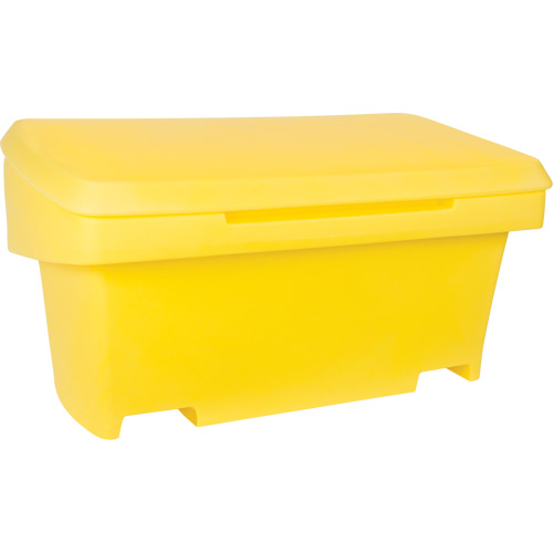 Contenant de rangement robuste pour l'ext&eacute;rieure pour sel et sable, 24" x 48" x 24", 10 pi³, Jaune St. Lawrence Industrial & Safety Supply