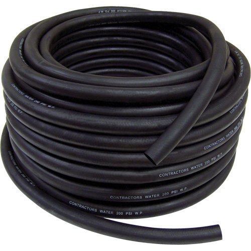 Boyau de jardin d'&eacute;vacuation de l'eau pour entrepreneur, Caoutchouc, 3/4" dia x 50' St. Lawrence Industrial & Safety Supply