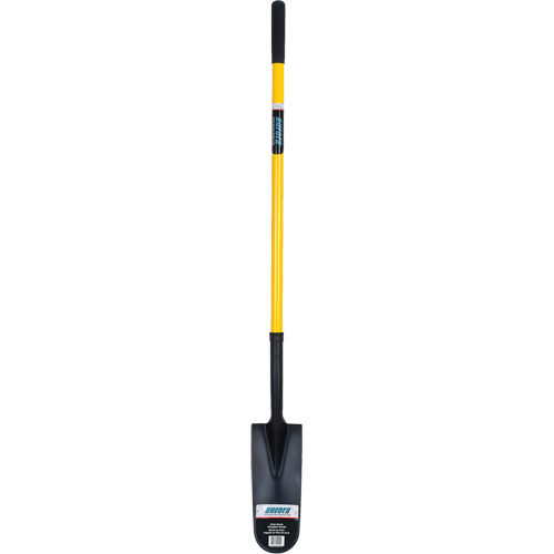 Pelle &agrave; drain, Acier durci, Lame 14" x 6", 46" lo, Manche Droit St. Lawrence Industrial & Safety Supply
