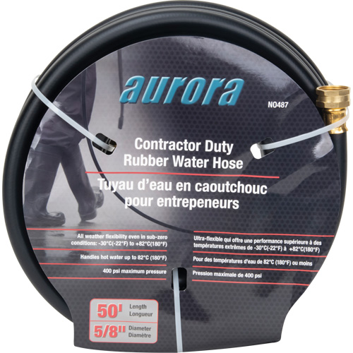Contractor Duty Rubber Hose, Rubber, 5/8" dia. x 50' St. Lawrence Industrial & Safety Supply