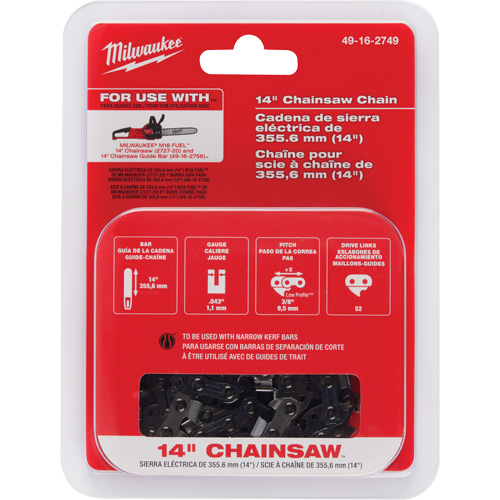Chaîne de 14" pour scie &agrave; chaîne St. Lawrence Industrial & Safety Supply