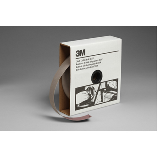 Rouleau de toile abrasive utilitaire 211K, Oxyde d'aluminium, 1-1/2" la x 150' lo, Grain 220 St. Lawrence Industrial & Safety Supply