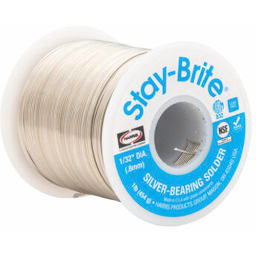 M&eacute;taux d'apport Stay-Brite, Sans plomb, 96 % d'&eacute;tain, 4 % d'argent, &acirc;me Plein, dia. 0,125" St. Lawrence Industrial & Safety Supply