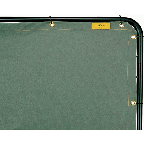 &eacute;cran et cadre pour soudage, Vert olive, 6' x 6' St. Lawrence Industrial & Safety Supply