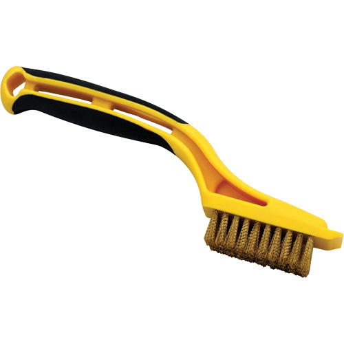 Mini-brosse, Laiton, 5 x 10 rangs de fils, Longueur 8-1/4" St. Lawrence Industrial & Safety Supply