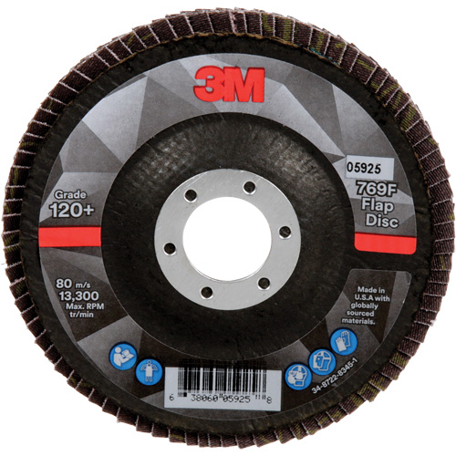 769F Quick Change Flap Disc, 4-1/2" x 7/8", Type 29, 120+ Grit, Ceramic St. Lawrence Industrial & Safety Supply