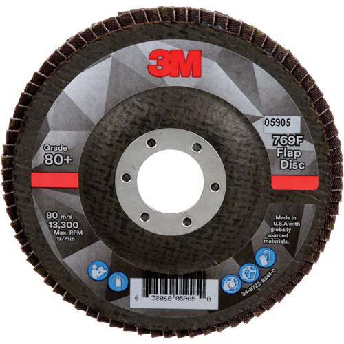 769F Quick Change Flap Disc, 4-1/2" x 7/8", Type 27, 80+ Grit, Ceramic St. Lawrence Industrial & Safety Supply