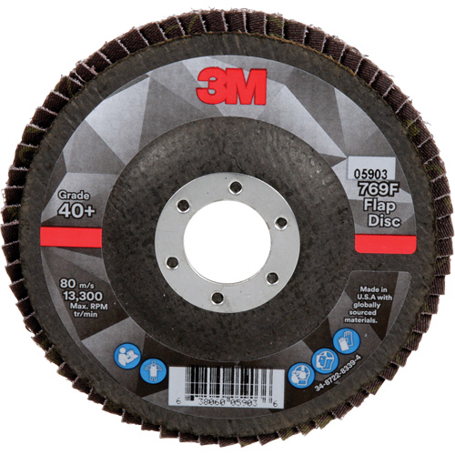 769F Quick Change Flap Disc, 4-1/2" x 7/8", Type 27, 40+ Grit, Ceramic St. Lawrence Industrial & Safety Supply