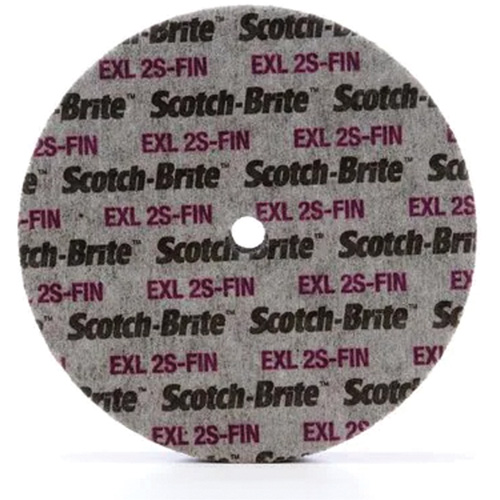 Scotch-Brite EXL Unitized Wheel, 6" x 1/4", 1/4" Arbor, Fine Grit, Silicon Carbide St. Lawrence Industrial & Safety Supply