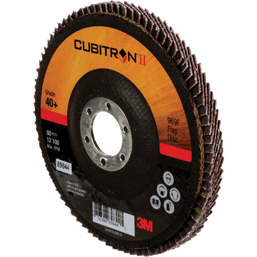 Cubitron II 969F Flap Disc, 5" x 7/8", Type 27, 40+ Grit, Ceramic St. Lawrence Industrial & Safety Supply