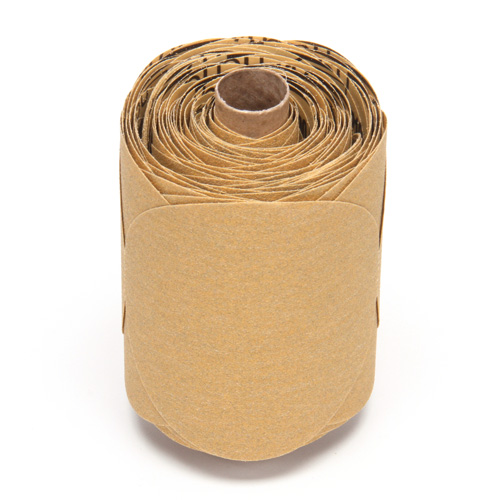 Stikit Gold Paper 216U Disc Roll, Aluminum Oxide, 5" W x 52' L, P100 Grit St. Lawrence Industrial & Safety Supply